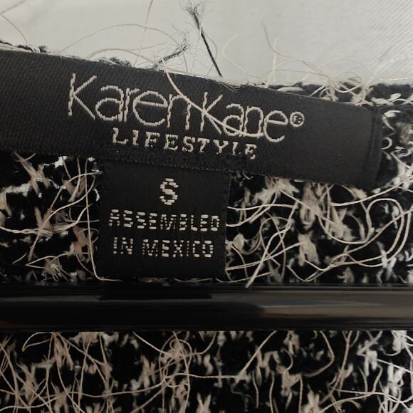 Vintage 90s Karen Kane Women Small Furry Jumper Sweater Pullover Fuzzy - Picture 3 of 9